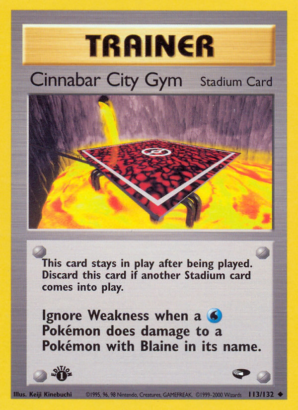 Cinnabar City Gym (113/132) [Gym Challenge 1st Edition] | Good Games North