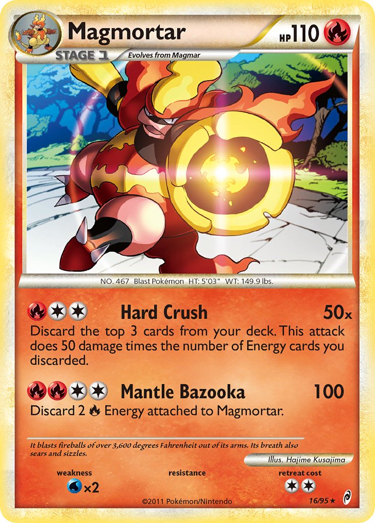 Magmortar (16/95) (Theme Deck Exclusive) [HeartGold & SoulSilver: Call of Legends] | Good Games North
