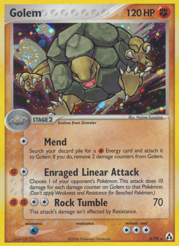 Golem (6/92) [EX: Legend Maker] | Good Games North