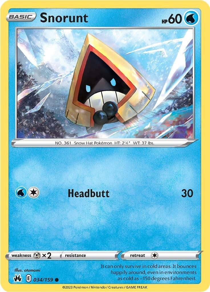 Snorunt (034/159) [Sword & Shield: Crown Zenith] | Good Games North