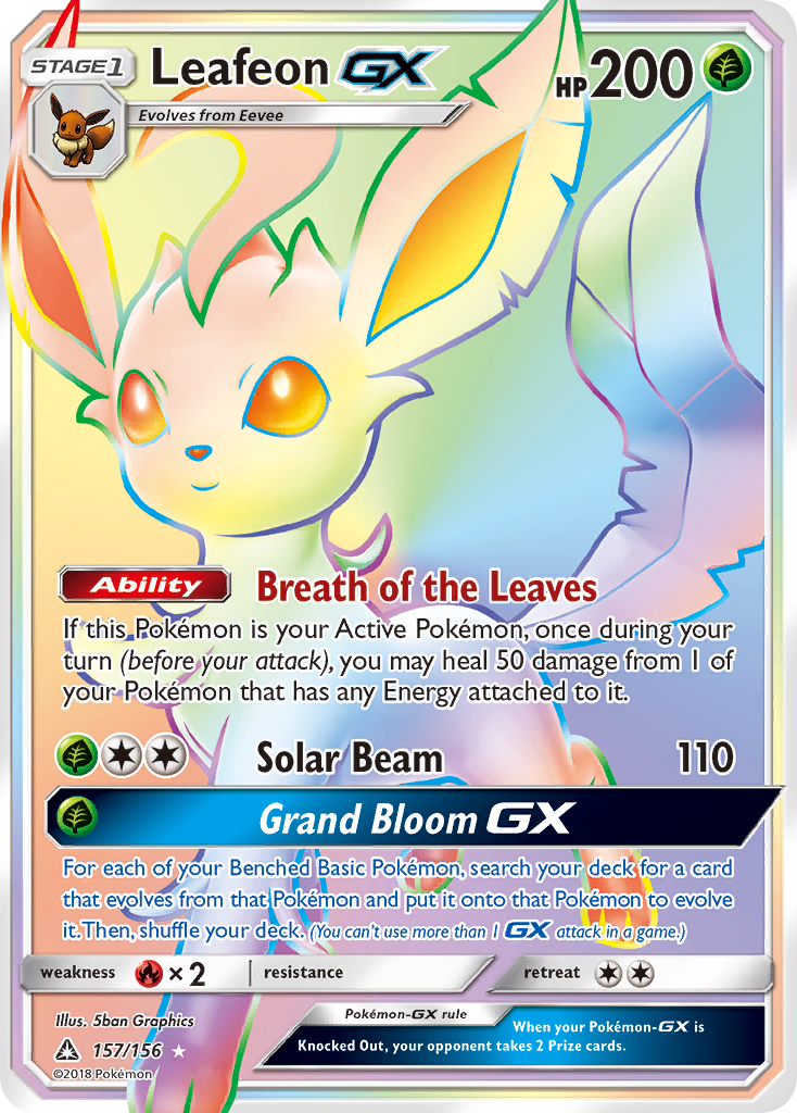 Leafeon GX (157/156) [Sun & Moon: Ultra Prism] | Good Games North