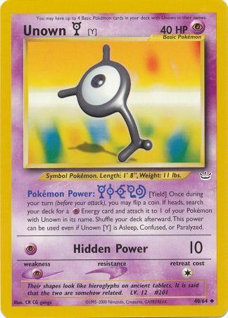 Unown [Y] (40/64) [Neo Revelation Unlimited] | Good Games North