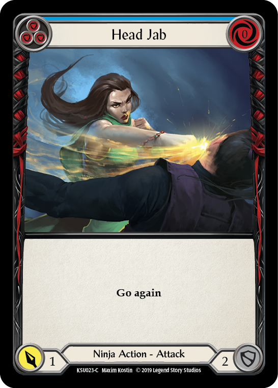 Head Jab (Blue) [KSU023-C] 1st Edition Normal | Good Games North