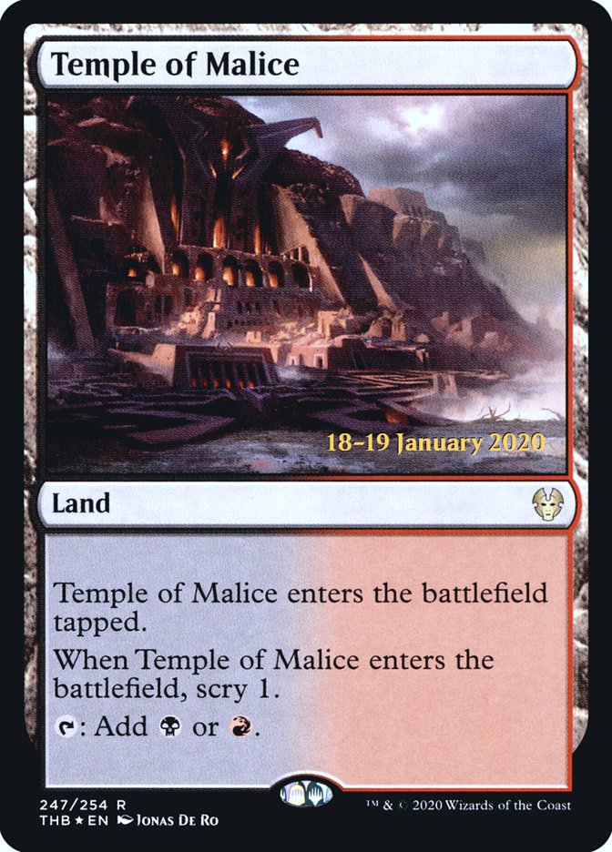Temple of Malice [Theros Beyond Death Prerelease Promos] | Good Games North