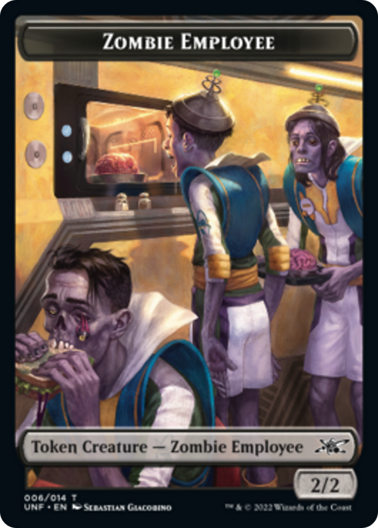 Zombie Employee // Balloon Double-sided Token [Unfinity Tokens] | Good Games North
