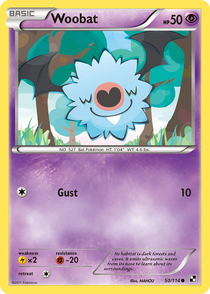 Woobat (50/114) [Black & White: Base Set] | Good Games North
