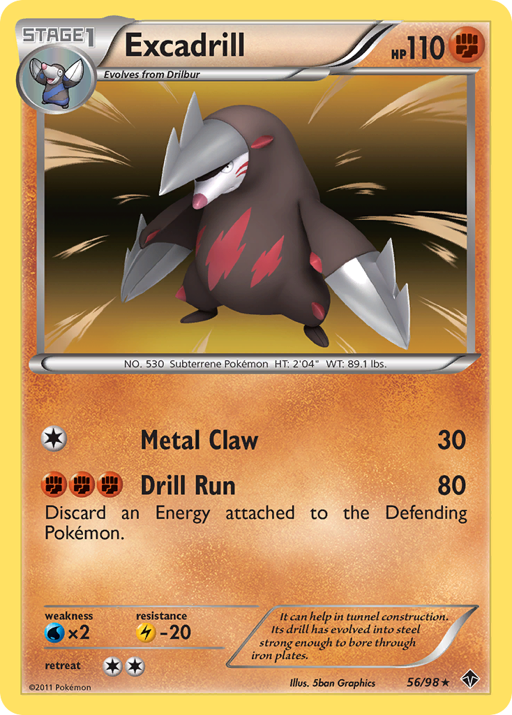 Excadrill (56/98) [Black & White: Emerging Powers] | Good Games North