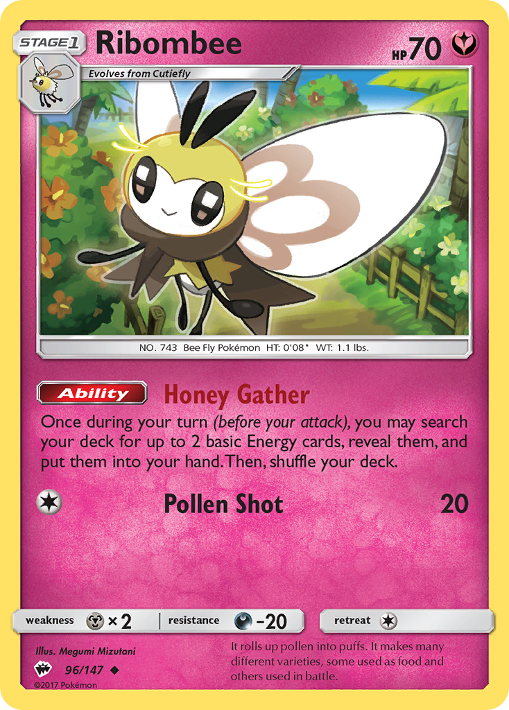 Ribombee (96/147) [Sun & Moon: Burning Shadows] | Good Games North