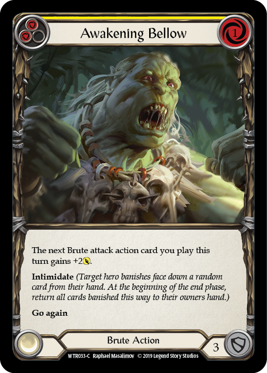 Awakening Bellow (Yellow) [WTR033-C] Alpha Print Normal | Good Games North