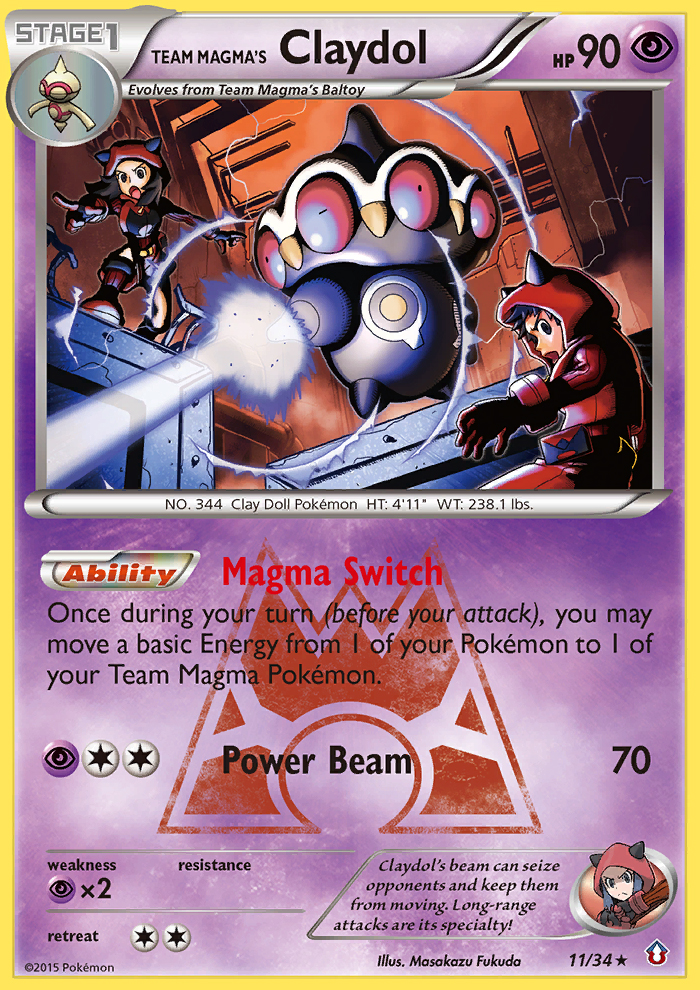 Team Magma's Claydol (11/34) [XY: Double Crisis] | Good Games North