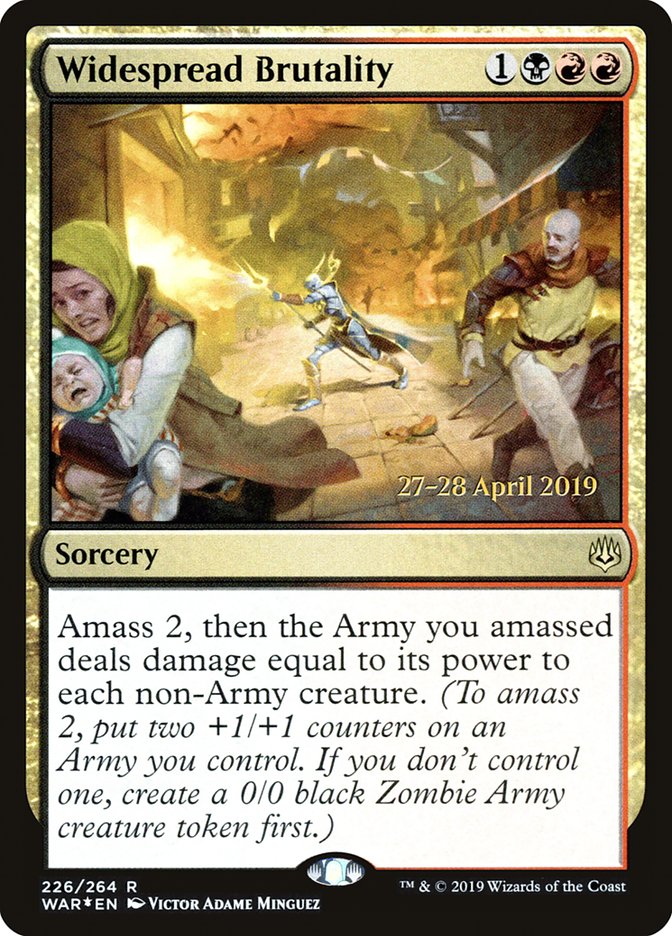 Widespread Brutality  [War of the Spark Prerelease Promos] | Good Games North