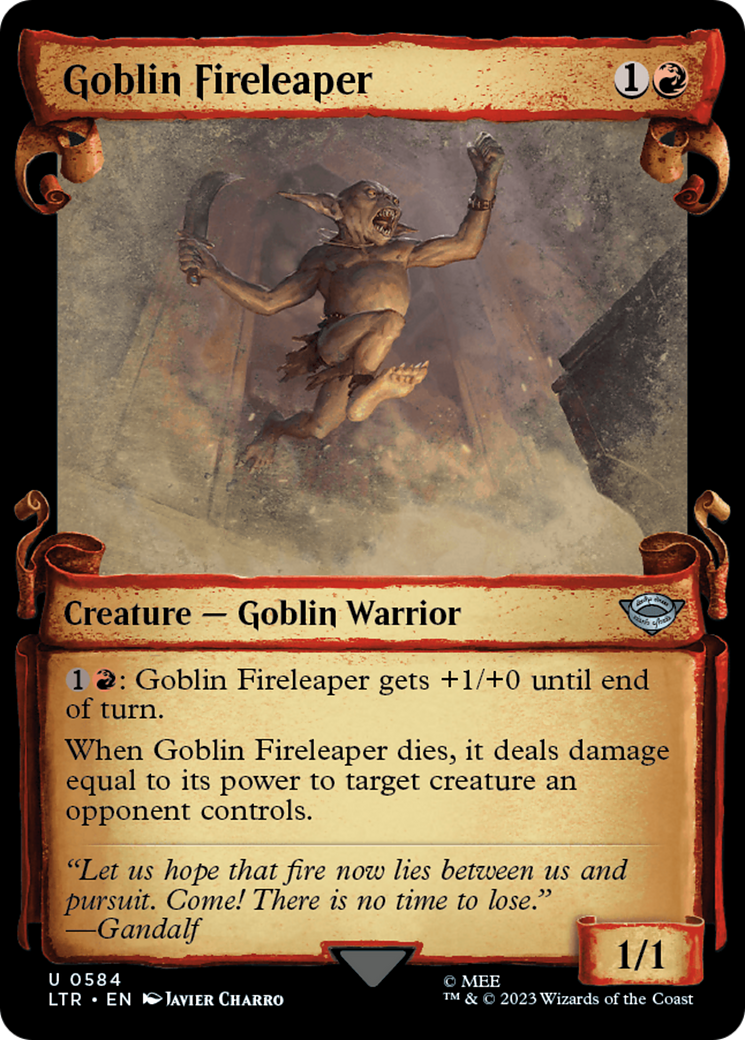 Goblin Fireleaper [The Lord of the Rings: Tales of Middle-Earth Showcase Scrolls] | Good Games North