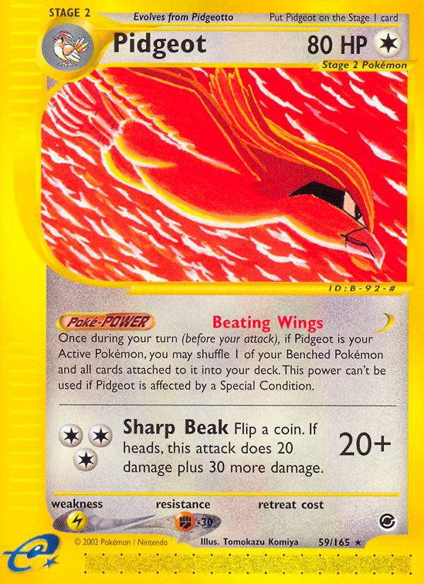Pidgeot (59/165) [Expedition: Base Set] | Good Games North
