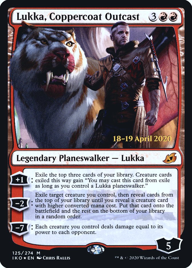 Lukka, Coppercoat Outcast  [Ikoria: Lair of Behemoths Prerelease Promos] | Good Games North