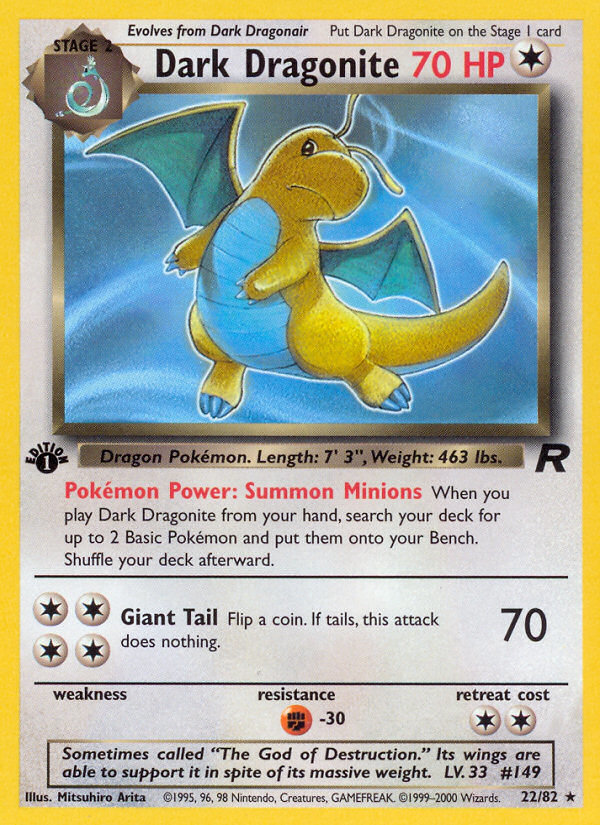Dark Dragonite (22/82) [Team Rocket 1st Edition] | Good Games North