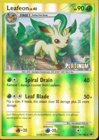 Leafeon (24/100) [Burger King Promos: 2009 Collection] | Good Games North