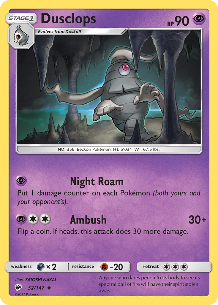 Dusclops (52/147) [Sun & Moon: Burning Shadows] | Good Games North