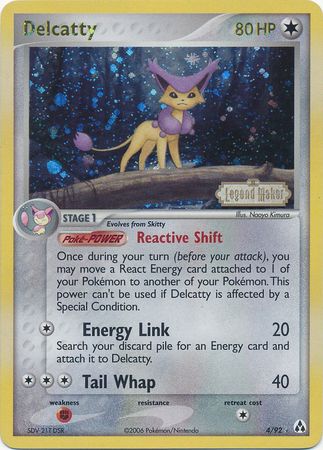 Delcatty (4/92) (Stamped) [EX: Legend Maker] | Good Games North