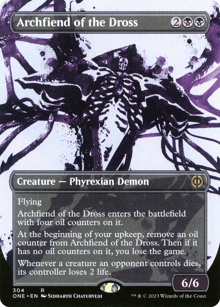 Archfiend of the Dross (Borderless Ichor) [Phyrexia: All Will Be One] | Good Games North