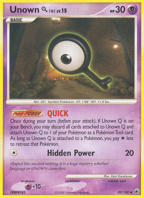 Unown Q (49/100) [Diamond & Pearl: Majestic Dawn] | Good Games North