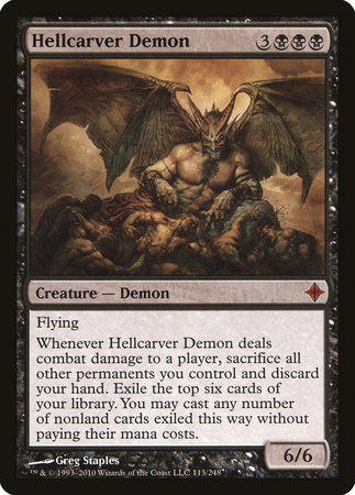 Hellcarver Demon [Rise of the Eldrazi] | Good Games North