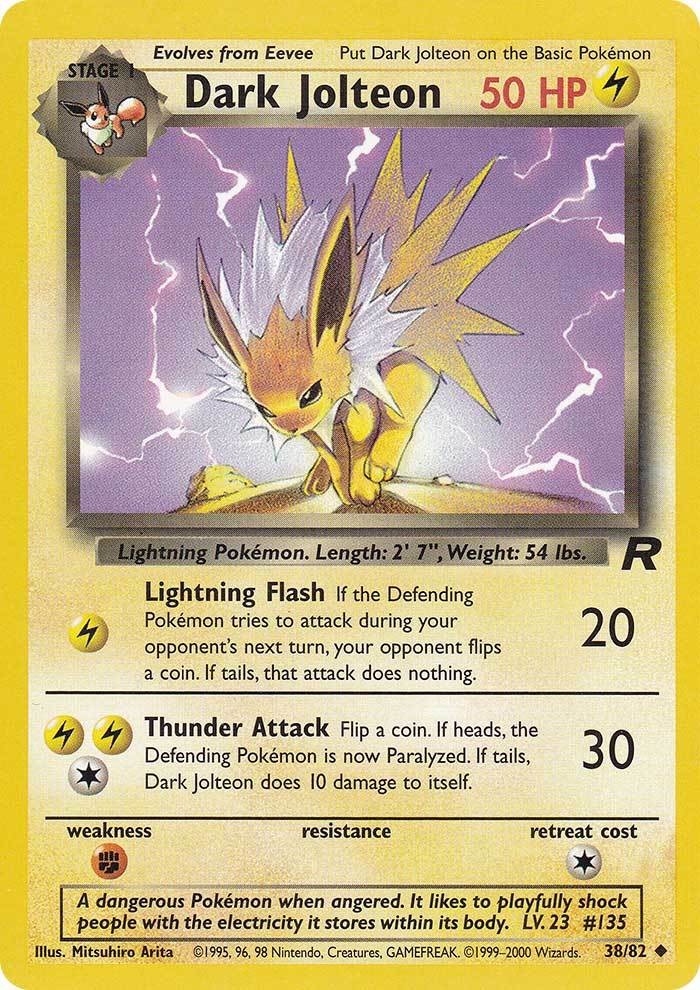 Dark Jolteon (38/82) [Team Rocket Unlimited] | Good Games North
