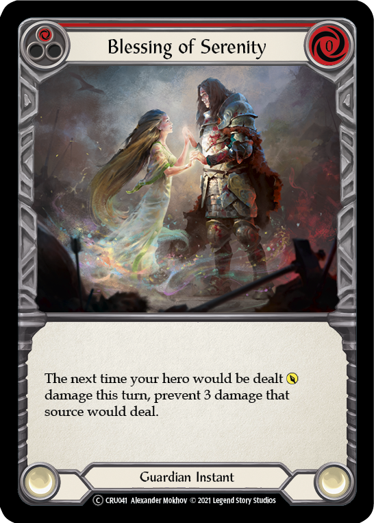 Blessing of Serenity (Red) [U-CRU041] Unlimited Normal | Good Games North