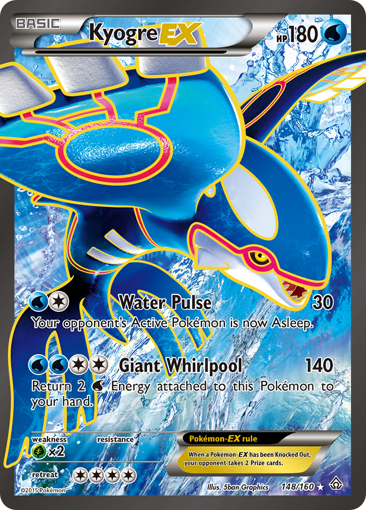 Kyogre EX (148/160) [XY: Primal Clash] | Good Games North