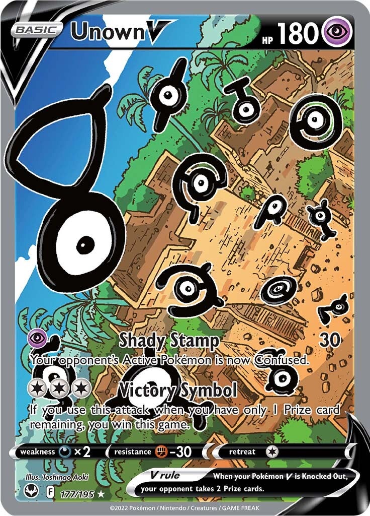 Unown V (177/195) [Sword & Shield: Silver Tempest] | Good Games North