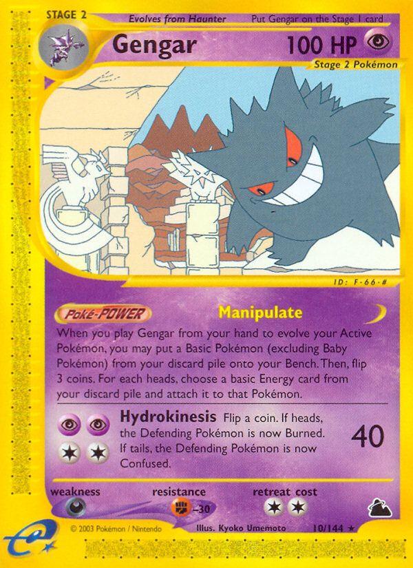 Gengar (10/144) [Skyridge] | Good Games North