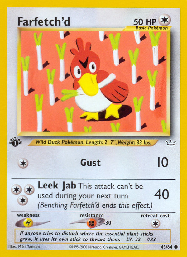 Farfetch'd (43/64) [Neo Revelation 1st Edition] | Good Games North