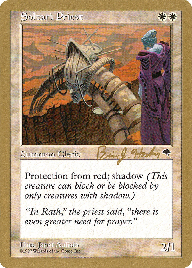 Soltari Priest (Brian Hacker) [World Championship Decks 1998] | Good Games North