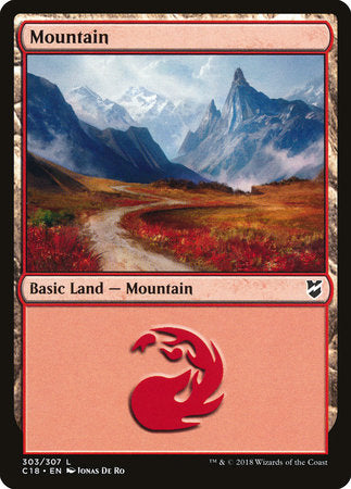 Mountain (303) [Commander 2018] | Good Games North