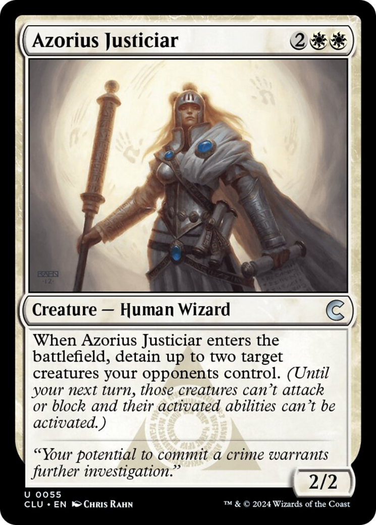 Azorius Justiciar [Ravnica: Clue Edition] | Good Games North