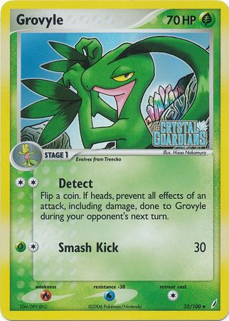 Grovyle (32/100) (Stamped) [EX: Crystal Guardians] | Good Games North