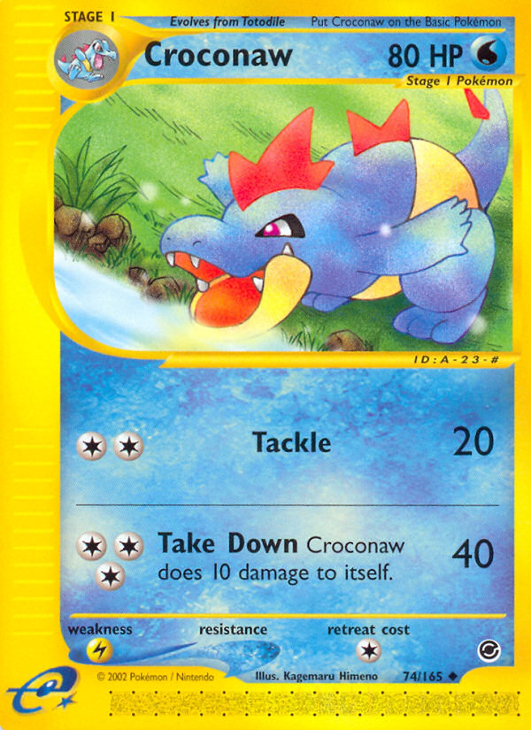 Croconaw (74/165) [Expedition: Base Set] | Good Games North