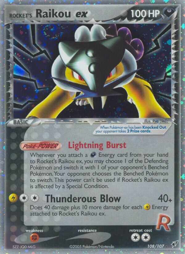 Rocket's Raikou ex (108/107) [EX: Deoxys] | Good Games North