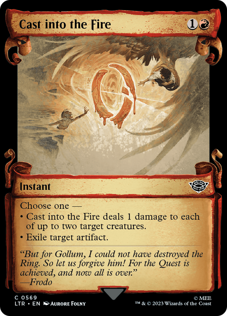 Cast into the Fire [The Lord of the Rings: Tales of Middle-Earth Showcase Scrolls] | Good Games North