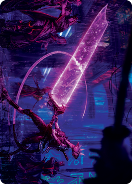 Enormous Energy Blade Art Card [Kamigawa: Neon Dynasty Art Series] | Good Games North