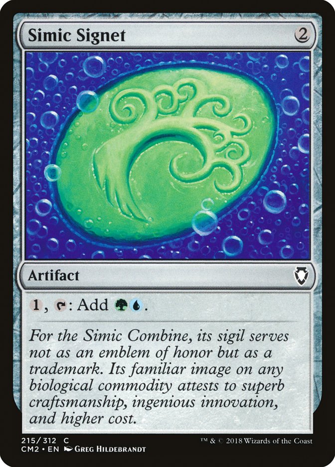 Simic Signet (215/312) [Commander Anthology Volume II] | Good Games North