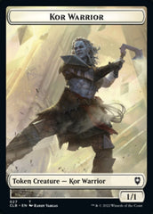 Kor Warrior // Wizard Double-sided Token [Commander Legends: Battle for Baldur's Gate Tokens] | Good Games North