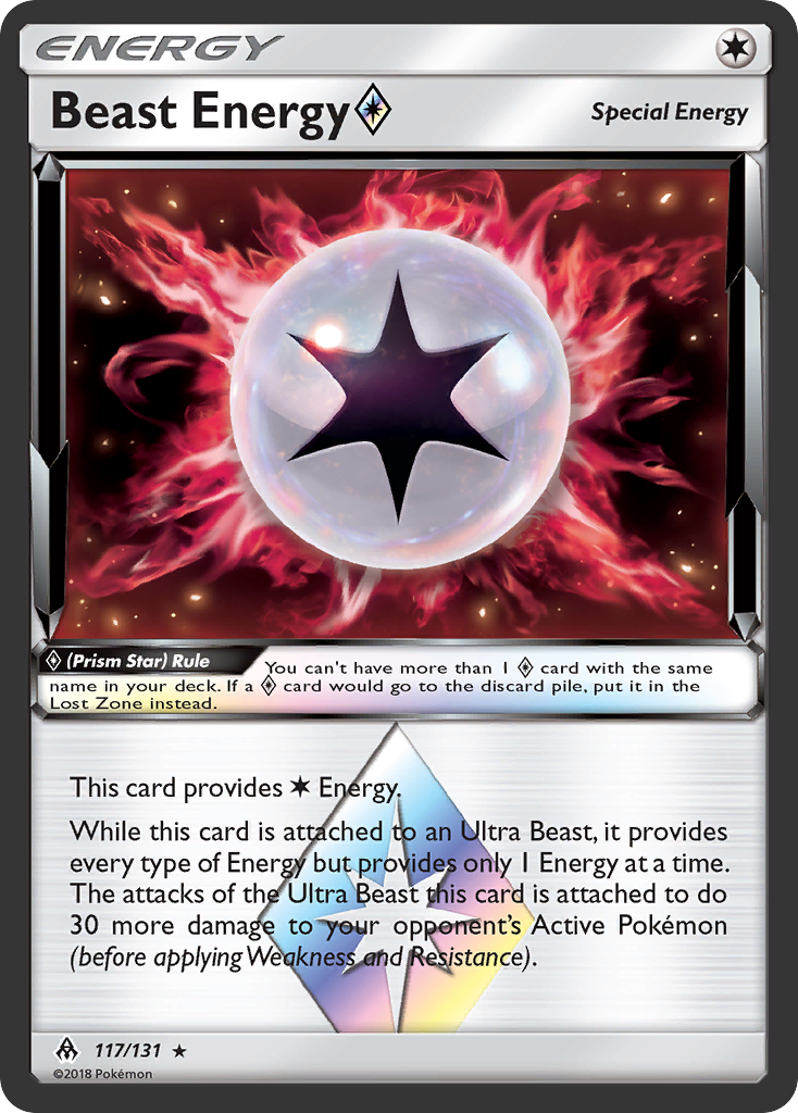 Beast Energy (117/131) (Prism Star) [Sun & Moon: Forbidden Light] | Good Games North