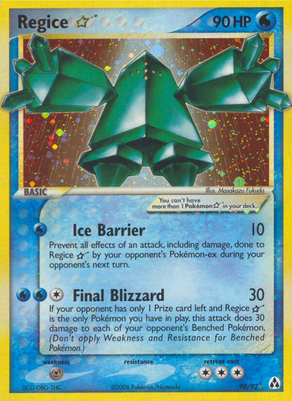 Regice Star (90/92) [EX: Legend Maker] | Good Games North