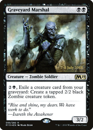 Graveyard Marshal [Core Set 2019 Promos] | Good Games North