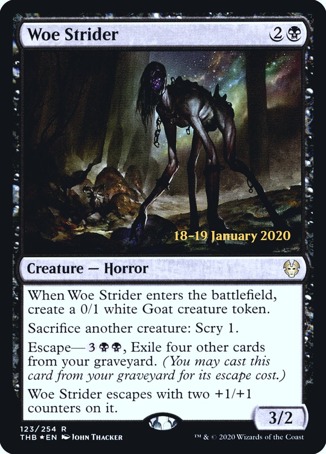 Woe Strider [Theros Beyond Death Prerelease Promos] | Good Games North