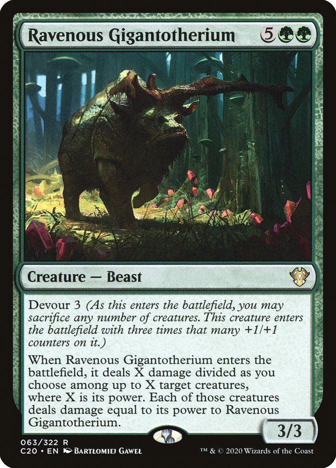 Ravenous Gigantotherium [Commander 2020] | Good Games North