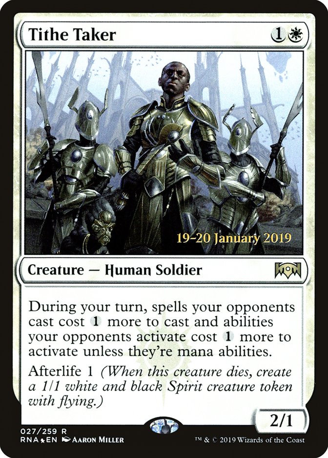 Tithe Taker [Ravnica Allegiance Prerelease Promos] | Good Games North