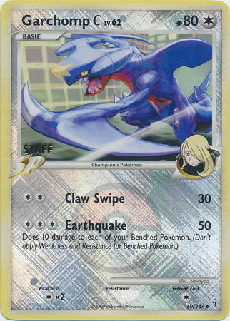 Garchomp C (60/147) (Staff League Promo) [Platinum: Supreme Victors] | Good Games North
