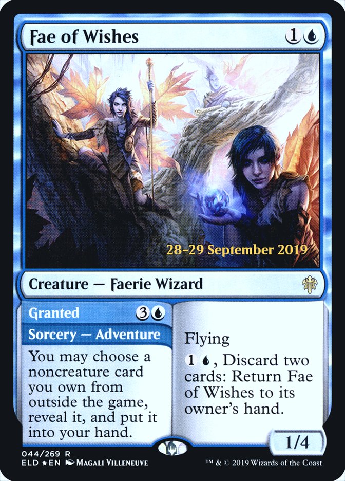 Fae of Wishes // Granted  [Throne of Eldraine Prerelease Promos] | Good Games North