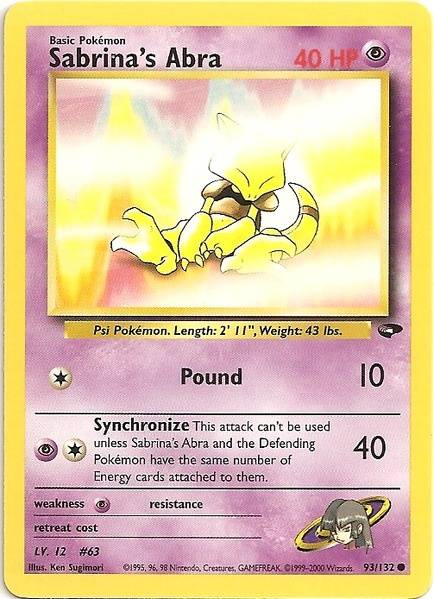 Sabrina's Abra (93/132) [Gym Challenge Unlimited] | Good Games North